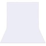 fondo blanco hd liso 1.6 x 3M / 5.3 x 9.8pies, 100g/m², Perfecto para la fotografía y vídeo producción.