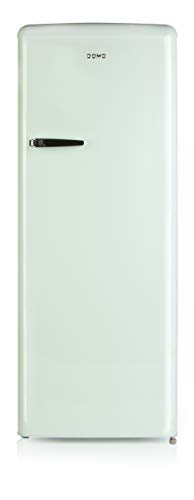 Domo DO984RKMG Réfrigérateur 1 Porte Vintage | Look Rétro | Style année 50 | Classe A++ | Capacité 191L + 23L soit 214L | Charnière à droite | Vert menthe