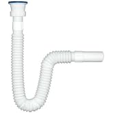 Uzun K&ouml;r&uuml;kl&uuml; Lavabo Sifonu, Banyo ve Mutfak i&ccedil;in Esnek Drenaj Borusu