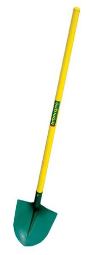 leborgne 005299 Schaufel rund Stahlblech 29 cm mit Griff compositube