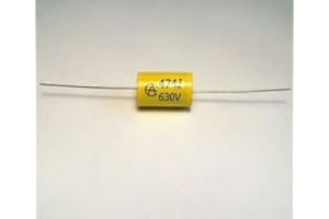 Jellyfish Audio 0.47uF 470nF 630V Axial Audio Capacitors 5 pcs for Valve Amplifiers