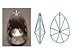 Produktbild 1.5 30% Lead Teardrop Suncatcher Crystal Prism by Asfour