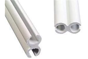 OLPRO Figure of 8 Plastic Channel Strip for Campervan and Motorhome Awnings - 3 x 90cm piece, gutter rails, driveaway awning with Free Storage Bag