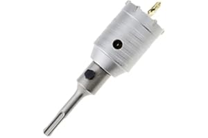 GUOQEE Concrete Hole Saw Wall Drill Bit - SDS Plus - Ø40mm Core bit for Hammer Drill Hole Cutter for Concrete, Masonry, Cement, Silicate Brick (40mm+110mm SDS Plus Adapter)