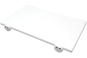 MCM SERVICE SRL Tagliere in polietilene Professionale bianco 70x40x2 Fermi Made in Italy