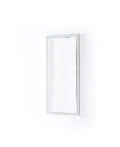 Robas Lund 52124W1 Sydney Spiegel mit Facettenschliff, hochglanz, weiß, lackiert, Montage im Hoch- und Querformat - 2