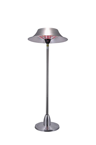 GREADEN [Livré Avant Noël] Parasol Chauffant Infrarouge Jupiter Grand réflecteur Chauffage électrique de terrasse à Halogène 3000W Extérieur IP44 Radiateur Jardin/Patio/Intérieur