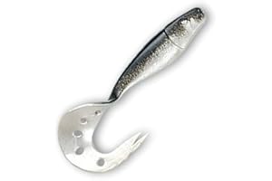 Leurres Souples Virgule - Delalande Sandra - 12Cm - 10,9G - 40 Blanc Nacre Dos Noir