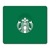 Mouse pads,(Black)10 X 12 X 0.12in,[Natural rubber,Precision Fabric]Personality Desings Gaming Mouse Pad,surface of the polyester¡ê?prevent deformation-Starbucks Logok