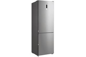 Candy CVBNM 6182XP/SN, Frigorífico Combi, 59,5 cm, 310L, Total No Frost, Ruedas, 41DB, Clase F, Inox