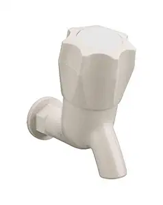 KYOTO PVC Bib Cock Quarter Turn Fitting for Bathroom and Kitchen 15mm (1/2