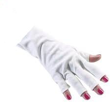 ANTI UV GLOVES FOR UV LIGHT/LAMP NAIL DRYER ONLY NAIL EXPOSED by Boolavard® TM