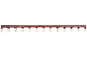 Hager - Barre de pontage marron (phase) - 13 modules - KB163P - Hager - KB163P