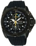 Seiko Herren-Armbanduhr XL Velatura Chronograph Quarz Plastik SNAE17P1