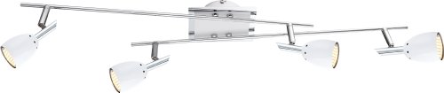Preisvergleich Produktbild Globo GU10 chrom Noru Deckenleuchte 4 x LED Lampe
