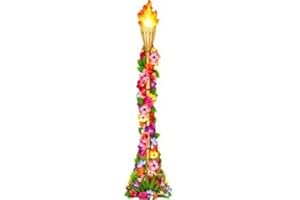 Novelties Direct Jointed Floral Tiki Torch 4ft Tall Printed Both Sides (1 In A Pack)