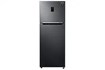 Samsung 407 L 3 Star Inverter Frost Free Double Door Refrigerator(RT42A5C5EBS/TL,Black Inox)
