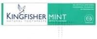 THREE PACKS of Kingfisher Natural Mint (+ Lemon) Toothpaste with Fluoride 100ml