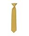 Produktbild NYFASHION101 Clip On Krawatte in solider Farbe für Jungen, Honig Gold/35,6 cm