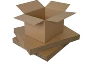 GP GLOBE PACKAGING 200 x Single Wall Shipping Cardboard Boxes 8x6x4"
