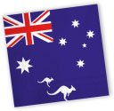 20 Servietten mit Australien Motiv, 33 x 33 cm