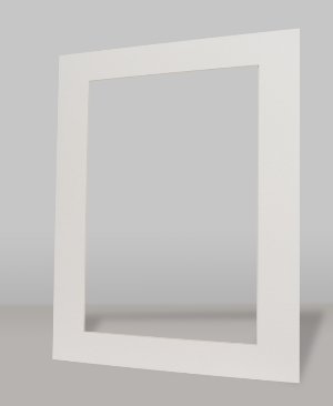 Pinnacle A4 Pre-Cut Snow White Textured Picture Window Mounts - Pack Of 100