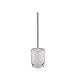 Produktbild axentia Bürste Graz-Garnitur mit Toilettenbürste & Toilettenbürstenhalter-Design WC Bürstengarnitur Set Stehend Ohne Bohren mit Griff aus Edelstahl, Plastik, Weiß/Silber, 10 x 10 x 38 cm