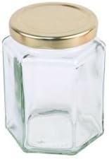 8oz Hex Honey Jars (36 pack)- jams, preserves