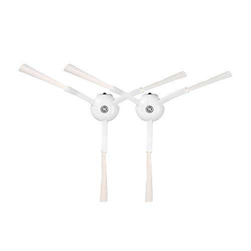 Preisvergleich Produktbild zhang-hongjun,Ersatzteile von 2PCS Seitenbürsten-Roboter-Staubsauger Geeignet für Hirse Roborock(Color:Weiss)