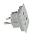 Price comparison product image High Grade - Travel Adapter Converts UK Plug to 2 pin (Round) EU Plug - Continental / European Adaptor - Works in Brazil / Egypt / Israel / Korea / Morocco / India / Pakistan / Russia / Singapore / South Africa / Thailand / Turkey / United Arab Emirates / Vietnam and More - AAA Products®