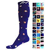 A-Swift Calcetines de compresión (1 par) para mujer y hombre (Doggy, S/M)