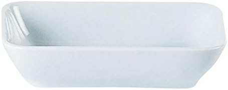 Porcelite 351613 Rectangular Serving Dish, 13 cm x 9.5cm/5" x 4", 22 cL/8 oz. (Pack of 6)