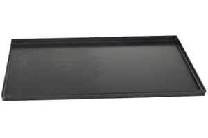 FACILEMARKET Teglia rettangolare in lamiera bluita 40x60 bordo dritto 2 cm.Stampo da forno utilizzabile anche come vassoio