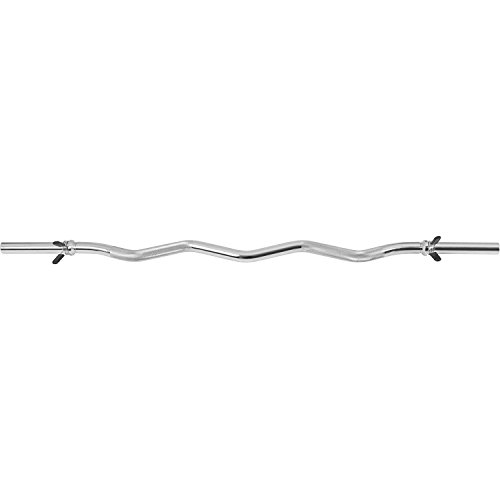 Gorilla Sports Hantelstange SZ Curlstange mit Federverschluss 120 cm, One size, 10000069 - 3