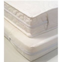 BRITISH Superior Deluxe Sprung Cot Bed Mattress - Unbound (no seams at edges) - 139/140 cm x 69/70 cm x 10 cm Thick by BABYandME