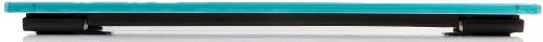 Sicherheitsglaswaage, Glas-Personenwaage bis 150kg, LCD-Display (blau, wiegt KG + Pfund) - 2