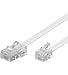 Produktbild MANAX® Telefonkabel | Modularanschlußkabel | 4-polig belegt | RJ11 Stecker-RJ45 Stecker | weiss | 3,0 m