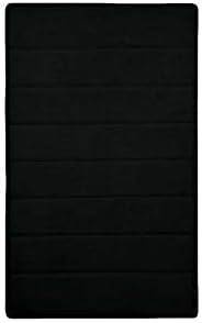 Memory Foam Black Bathroom Rug Mat 50 x 90 Non Slip Super Soft Mat Rug