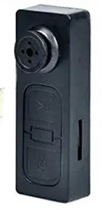 Krazzy Collection Bieber HD Mini Button DV S918 Pinhole Spy Hidden Camera Cam Video Audio Recorder Security DVR Digital Camcorders (Black)