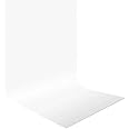 Smiledrive Background Sheet for Photography PVC PP Washable, Seamless Large Size 100x300 cm (White)