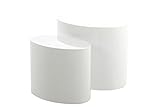 ABC Home Scandinavian Style Coffee Table Set, White (Kitchen &amp; Home)