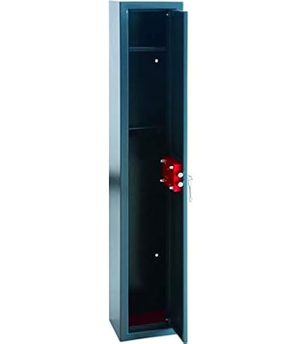 Armoire Forte UTILIA 3 Postes - Sécurisée Pour Armes - Acier Gris 135 Cm