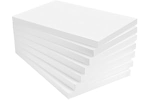 VEGARA STONE Planchas de Poliestireno Blanco (12 Unidades, 30X50X2 cm) - Laminas Ligeras y Lisas para Manualidades, Fabricadas en España