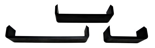 TS-Ideen Set von 3 schwarz Wandregal aus Holz Design Regal für CD DVD - 7