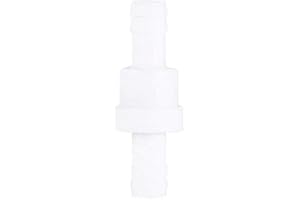 FTVOGUE 10mm 3/8 weißer Kunststoff Schnellkupplung gerade Rückschlag Rückschlagventil für Wasser Kraftstoff Flüssiggas