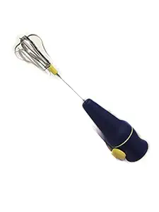 We're Online Present ABS Plastic Manual Non-Electric Hand Blender with pull rope Mixer for Whipping Cream and Egg Beater (Quantity 1)