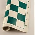Viswa 17'' X 17'' Tournament Chess Vinyl Foldale Chess Game - For Professional Chess Players - Green, Baby