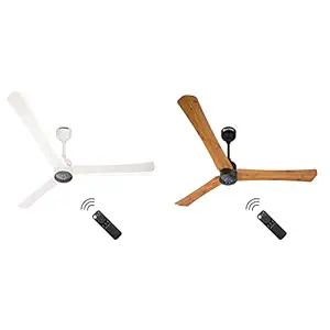 atomberg Renesa + 1200 Mm Bldc Motor with Remote 3 Blade Anti-Dust Ceiling Fan (Pearl White ) Pack of & Atomberg Renesa + 1200 Mm Bldc Motor with Remote 3 Blade Anti-Dust Ceiling Fan