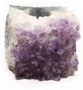 Amethyst Crystal Geode Standing Up Tall Grade A T-Light Candle Holder (1 Piece)
