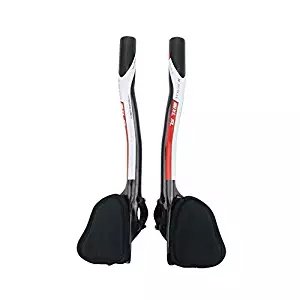 RXL SL Guidon de Triathlon Carbon Fiber Guidon de vélo 31.8mm Aero Bar Barres de Repos 340mm Adapté pour Le Vélo de Route/MTB?Rouge